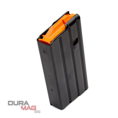 Duramag .350 Legend AR-15 Stainless 20rd Magazine Black w/ Orange Follower