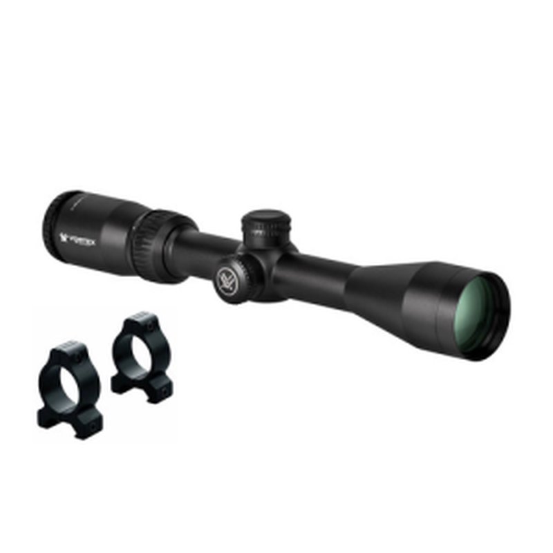 VORTEX Crossfire II 3-9x40mm Scope w/LPD Rings
