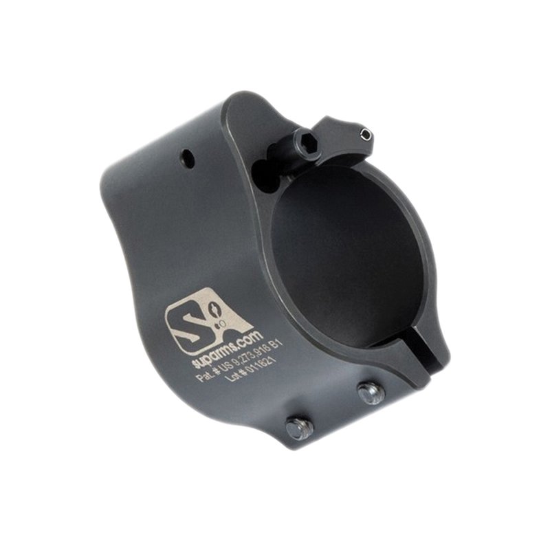 Superlative Arms Clamp-On Direct Impingement Adjustable Gas Block 0.875 Inch by 1 Inch Black