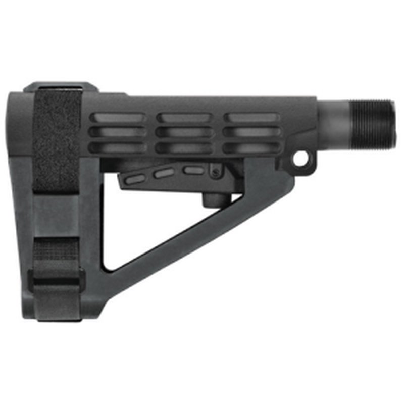 SB TACTICAL SBA4 BLK, 5-Position Adjustable W/ 6 POS MIL-SPEC