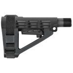 SB TACTICAL SBA4 BLK, 5-Position Adjustable W/ 6 POS MIL-SPEC