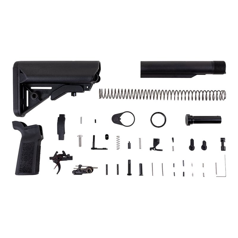 PSA Sabre-15 Lower Build Kit with Sabre Stock and Grip, Black