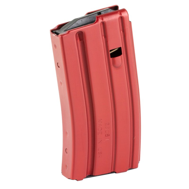 DURAMAG 20 Round AR-15 Magazine 5.56 NATO .223 Aluminum Red Black Follower