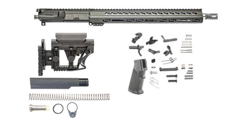 Luth-AR .223 Bull Rifle Kit Minus Lower Receiver 1:9 16in Free-Float KeyMod