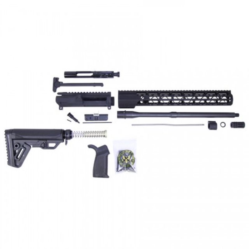 Guntec USA AR-15 5.56 Upper Receiver w/o Lower Parts Kit, N.2, 15in Ultralight M-Lok Handguard,MLS Gen 2 Stock Assembly,Carbine Length, .750 Gas Block,16in 5.56mm M4 4150 Barrel, 1-7 Twist