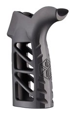 JL Billet AR Raw Aluminum Grip Slash Cut, Skeletonized