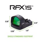 Viridian RFX15 1x17 Micro Green Dot Sight with Shield Footprint, FDE
