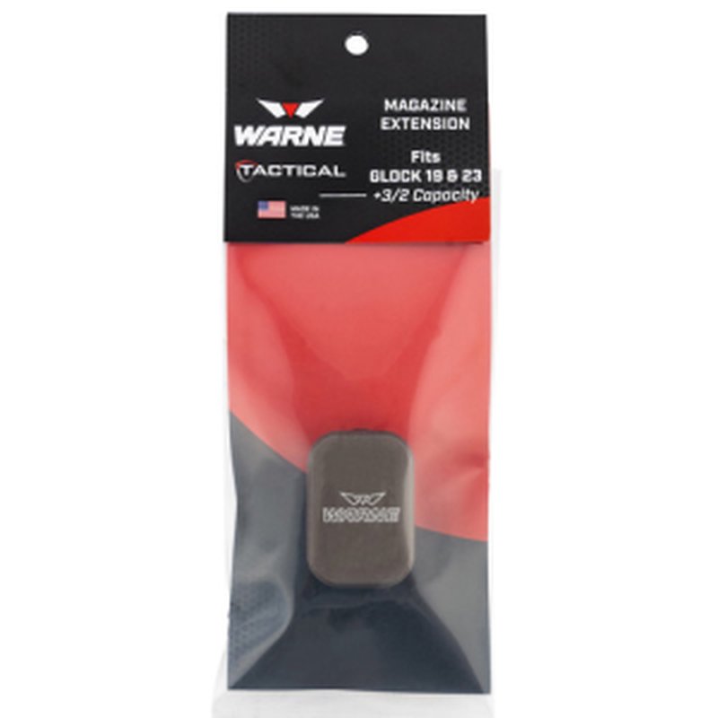 Warne Magazine Extension FDE Glock 19/23 (Gen 9mm 2rd) WRN-3123