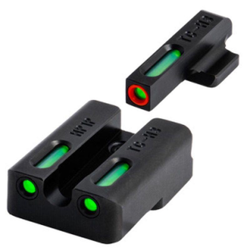 TruGlo TFX Pro Tritium Front Night Sight with Orange Outline - Black