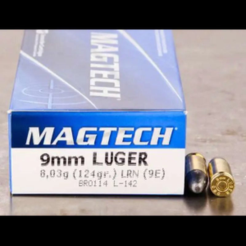 Magtech Range/Training 9mm Luger 124gr LRN Ammunition