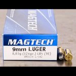 Magtech Range/Training 9mm Luger 124gr LRN Ammunition
