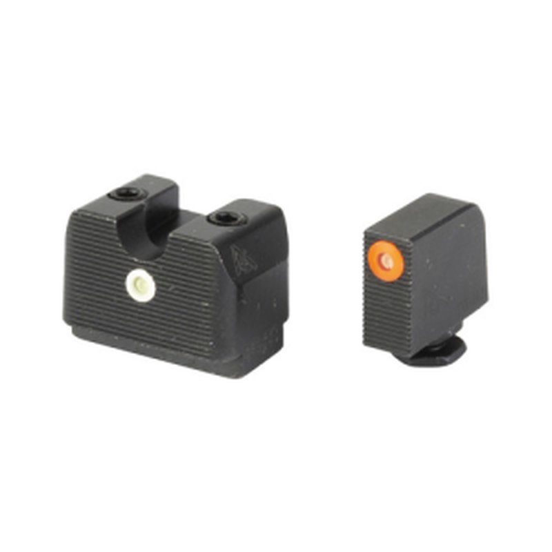 Rival Arms Tritium Night Sights for Glock 17/19 MOS - Orange Front/Black Rear