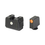 Rival Arms Tritium Night Sights for Glock 17/19 MOS - Orange Front/Black Rear