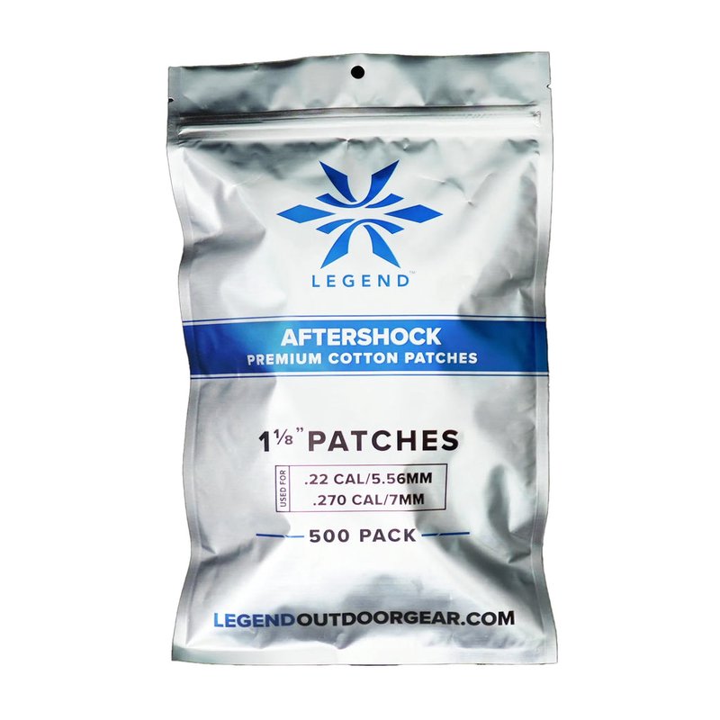 Legend Outdoor Gear Aftershock Cotton Cleaning Patches 1 1/8in 500-Count AS-CP-118-500