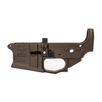 Griffin Armament MK2 Ambi Stripped AR-15 Lower Receiver - Ambidextrous Controls - Flared Magwell - Terra Brown - MK2ALFDE