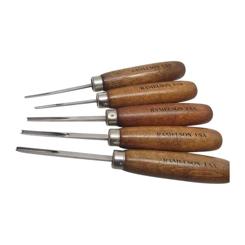 U.J. Ramelson Gunstock V & U Carving Set (Chisels)