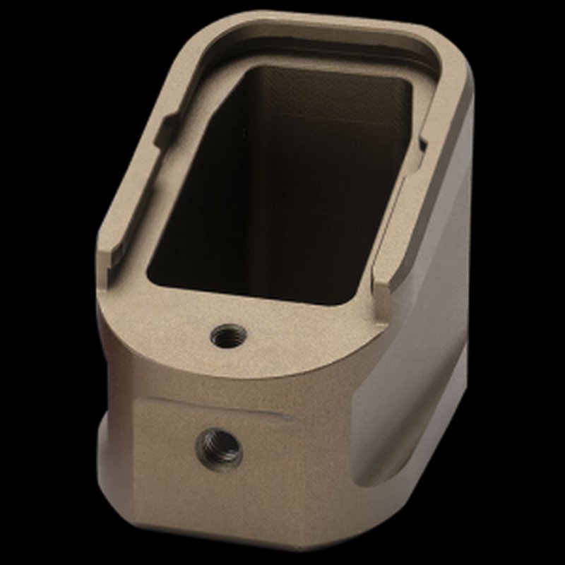 Strike Industries Extended Magazine Plate 6061 T-6 Aluminum for Glock G17 & G22 (FDE)