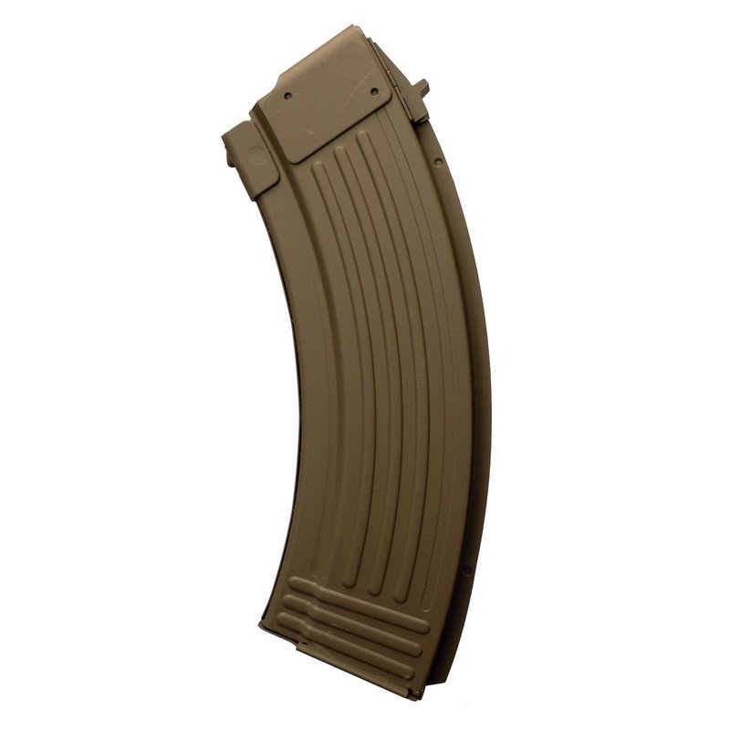 Global Ordnance AK47 Magazine 30rd Steel 7.62x39 FDE