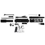 TacFire AR-300 Blackout Pistol Build Kit 7.5 Inch With Lower Parts Kit