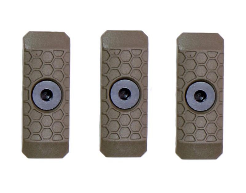 Slate Black Industries Slate Grip Mini, Single Slot Panel 3-Pack, FDE