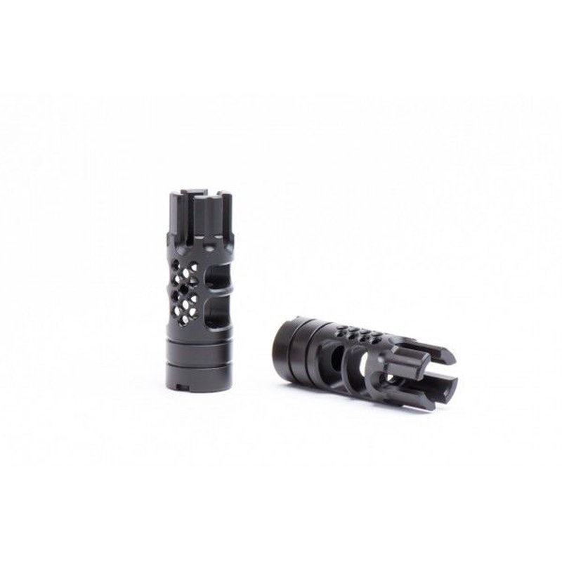 SLR Synergy 30 Cal AK Muzzle Brake/Compensator/Flash Hider, 14x1 LH Thread