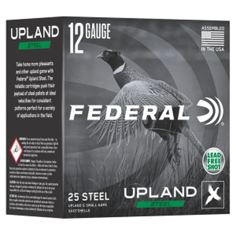 Federal USH124 Shotshell 12 Gauge Steel Loads 2.75 in 1-1/8 oz 25/10