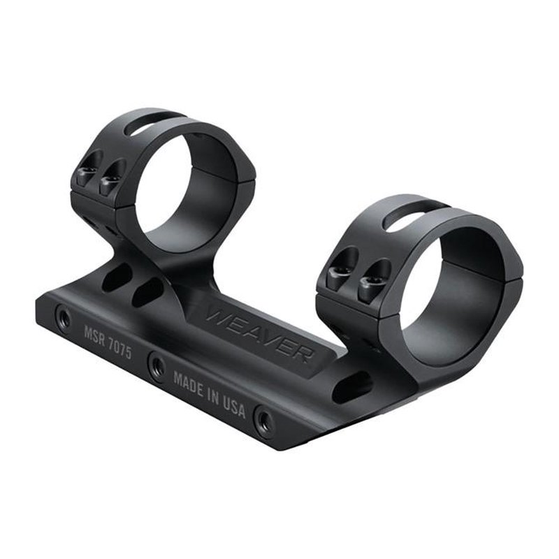 Weaver Premium MSR 30mm Fixed Optics Mount 7075-T6 Black