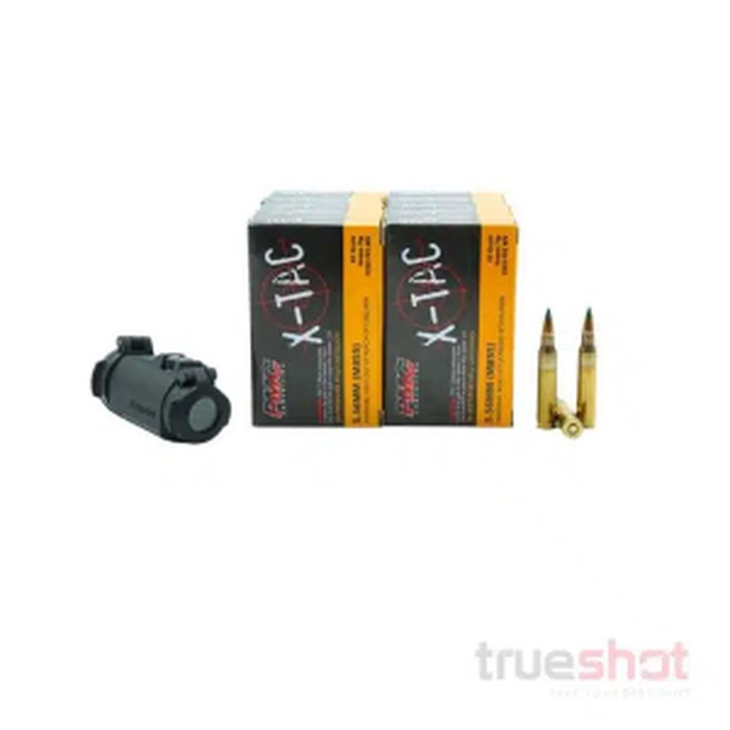 Aimpoint Micro T-2 Red Dot Sight Bundle with 200 Rounds of PMC Ammo