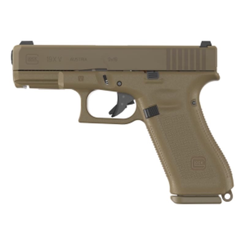 Glock 19X V 9mm 4.02" Pistol UV1950701X Coyote nPVD Night Sights