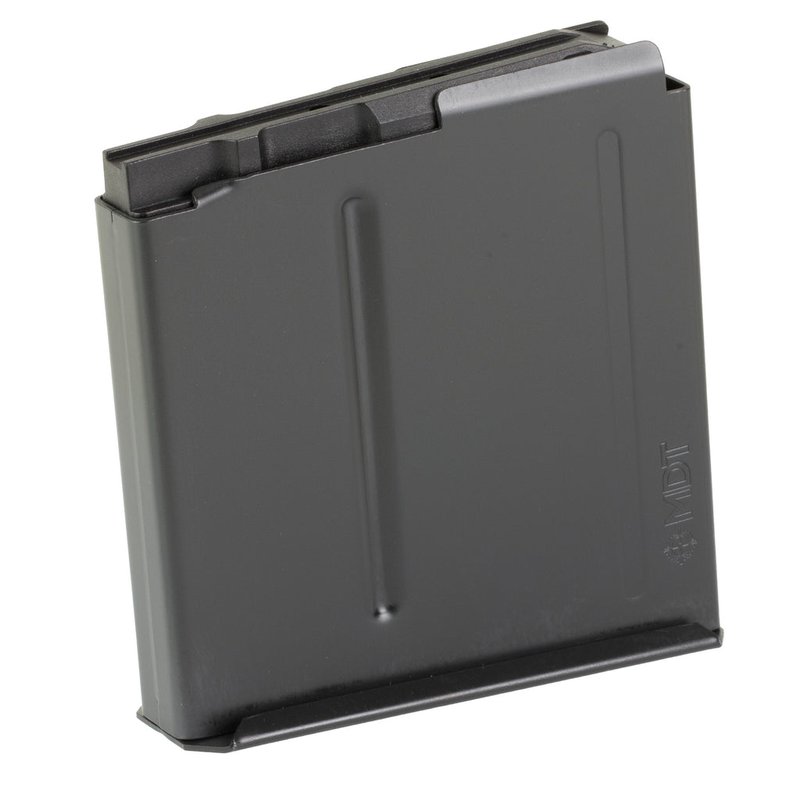 MDT 105123BLK AICS Magazine 5rd Extended 300 PRC Long Action Magnum (CIP 3.80" L), Black Steel