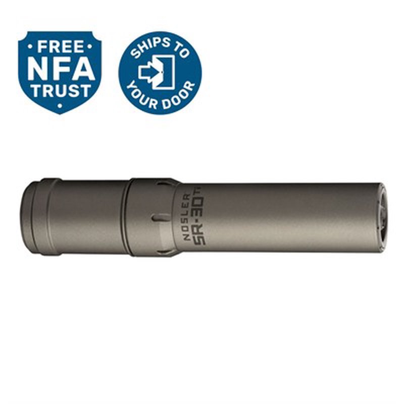 Nosler SR-30ALTi HUB 30 Caliber Rifle Suppressor