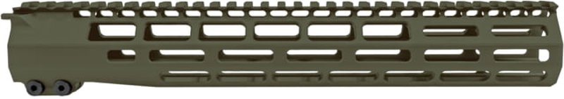 Grey Ghost Precision M-LOK Handguard AR-15 12.625 inch Aluminum 0.7 lb Olive Drab Cerakote