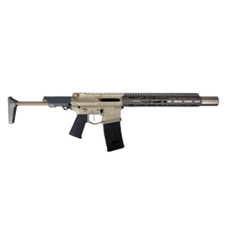 Q LLC HONEY BADGER SBR 300 AAC Blackout 7" 30rd - Tan w/ Silencer