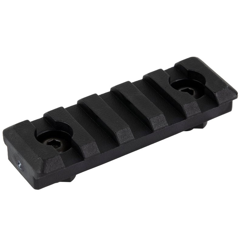 Midwest Industries MI-5PMR Polymer 5-Slot M-LOK Picatinny Rail Section Black