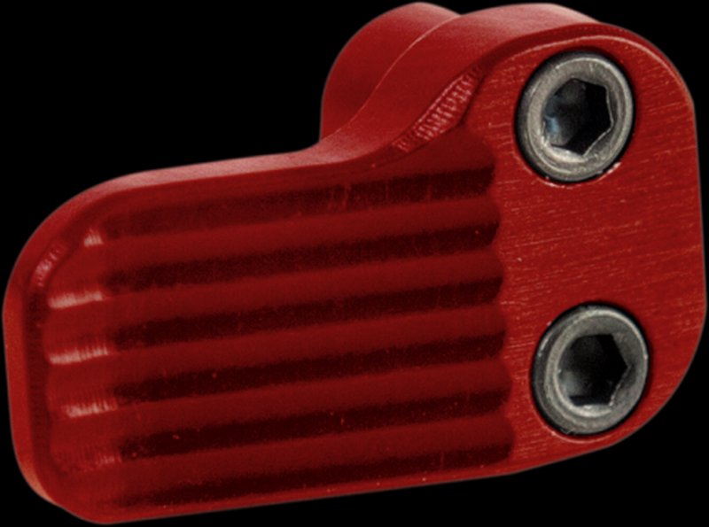 Timber Creek AR Extended Magazine Release Button Red Anodized Billet Aluminum AREMRR