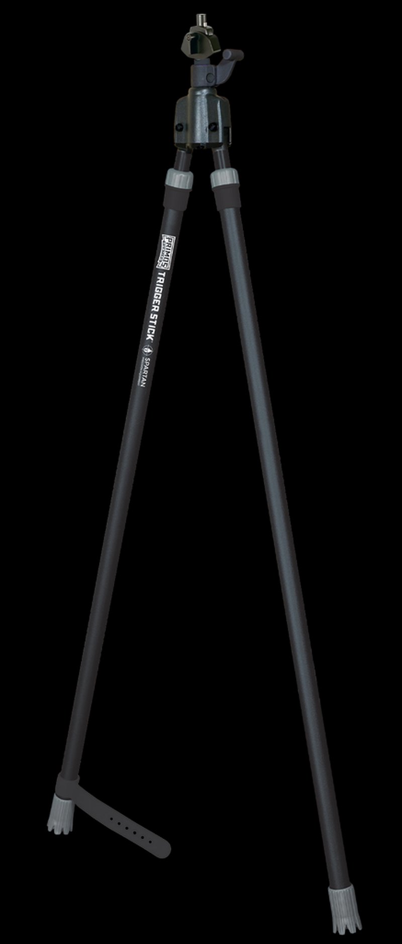 Primos Trigger Stick Gun-Mounted Bipod Tall 33–65 Inches Black Spartan Magnetic Mount
