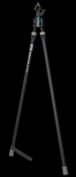 Primos Trigger Stick Gun-Mounted Bipod Tall 33–65 Inches Black Spartan Magnetic Mount