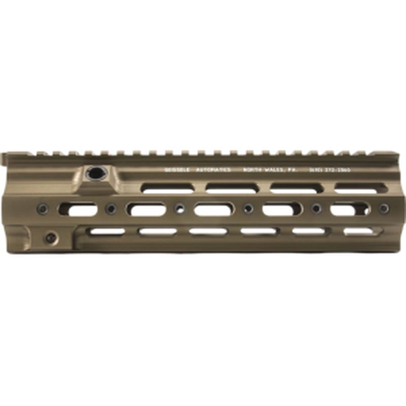 Geissele Automatics Super Rail HK 10.5" Aluminum DDC, Type 3 Hardcoat Anodize, 6061-T6, 12.96oz.