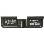 Battle Arms Ejection Port Cover Custom AR-15 Cold Dead Hands Aluminum Black