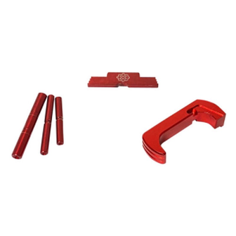 Cross Armory Glock Gen 5 3-Piece Kit Dimpled Pins Extended Mag Catch Slide Lock