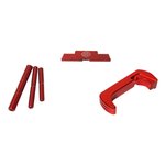 Cross Armory Glock Gen 5 3-Piece Kit Dimpled Pins Extended Mag Catch Slide Lock