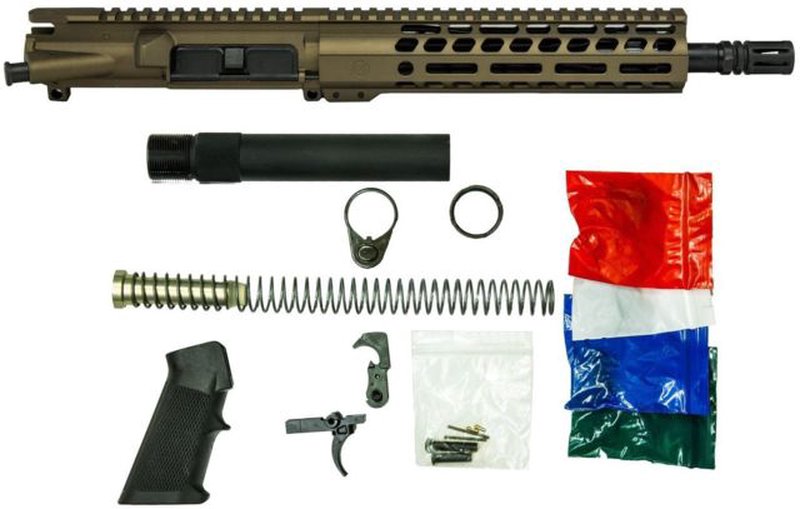 Ghost Firearms Upper Receiver, Pistol Lower Parts Kit, .300 Blackout, 10.5in Pistol, Moly Steel Barrel, 1-8 Twist, M-LOK Free Float Hand Guard