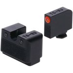 Truglo TG231G1MC Tritium Pro Glock MOS Front Sight Green Tritium Orange Outline Black Nitride Frame