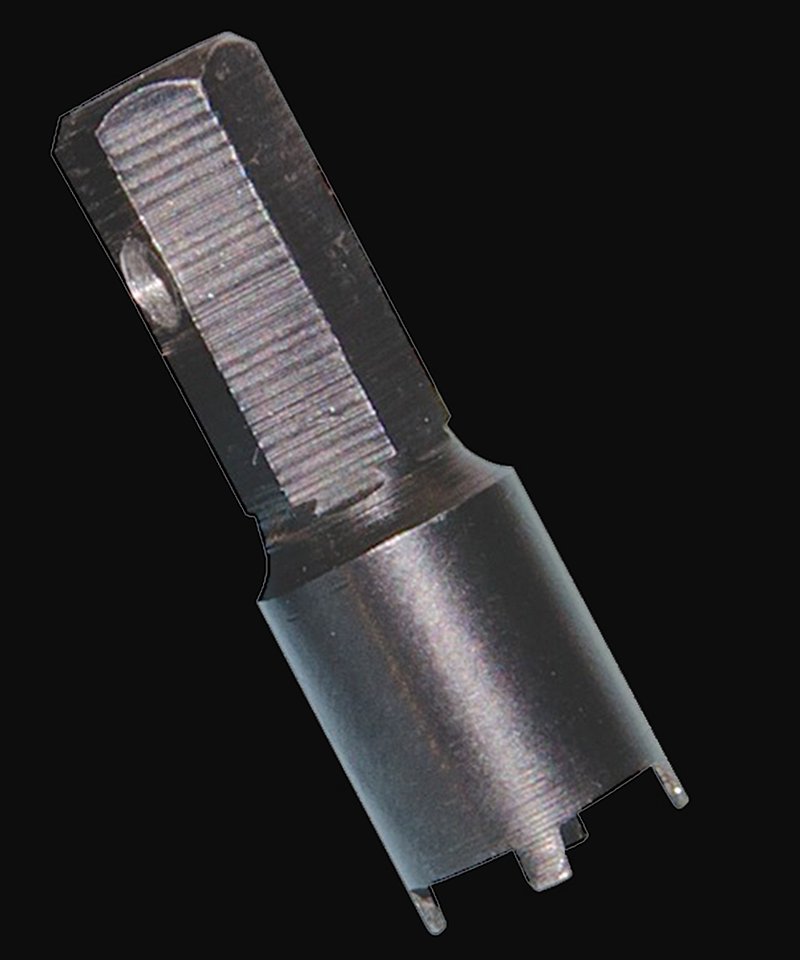 Wheeler AR-15/M16/M4 A2 Front Sight Tool 4-Prong Black Zinc Steel 1/4-Inch Hex