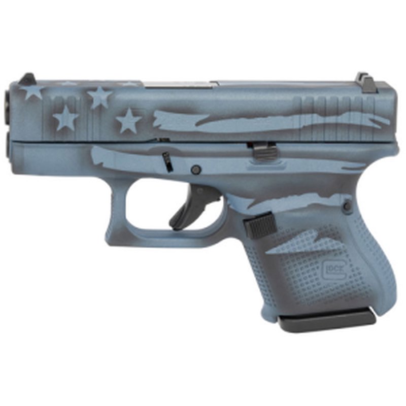 Glock G26 Gen5 9mm 3.43" 10rd Blue Titanium Flag Cerakote