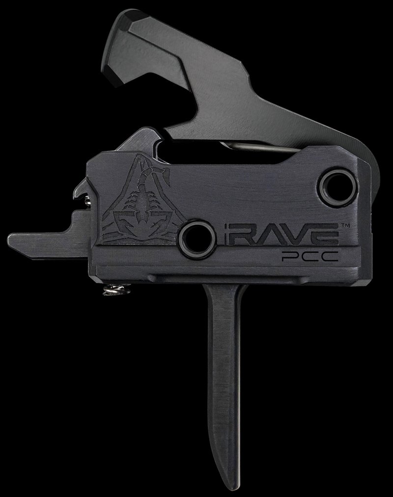 Rise Armament Rave PCC Flat Single-Stage Drop-In Trigger 3.5 lb Black Nitride