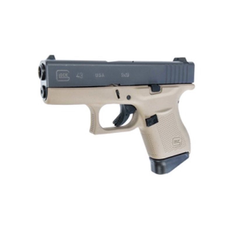 Glock G43 Gen (not specified) 9mm 3.4in Black 10rd Semi-Auto Pistol