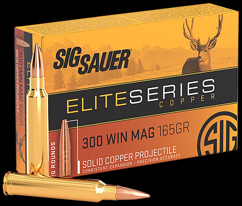 Sig Sauer Elite Series Copper .300 Winchester Magnum 165gr Solid Copper Hunting Ammo