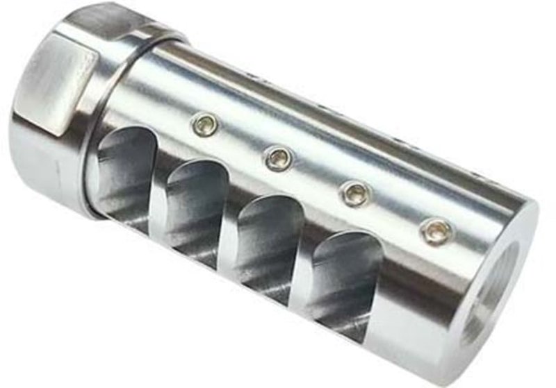American Precision Arms Gen 3 Little Bastard Self Timing Muzzle Brake, .338 Caliber, 18x1.5, Stainless