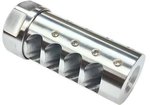 American Precision Arms Gen 3 Little Bastard Self Timing Muzzle Brake, .338 Caliber, 18x1.5, Stainless